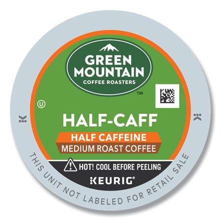 GREEN MOUNTAIN COFFEE Half-Caff Coffee K-Cups, PK96 PK 6999